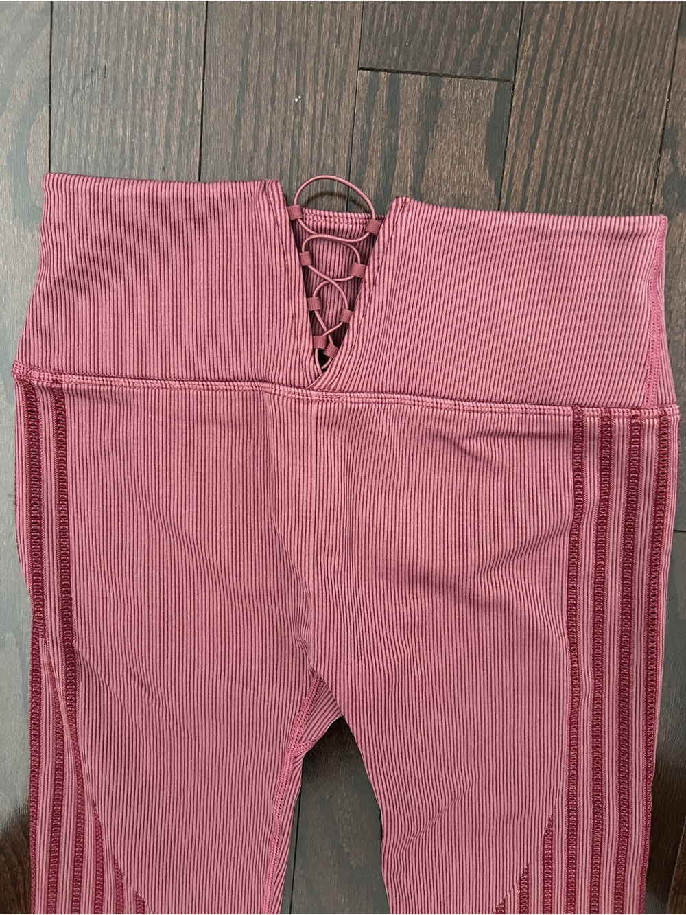 Pink/Purple Ribbed Workout Set - Picture 5 of 7